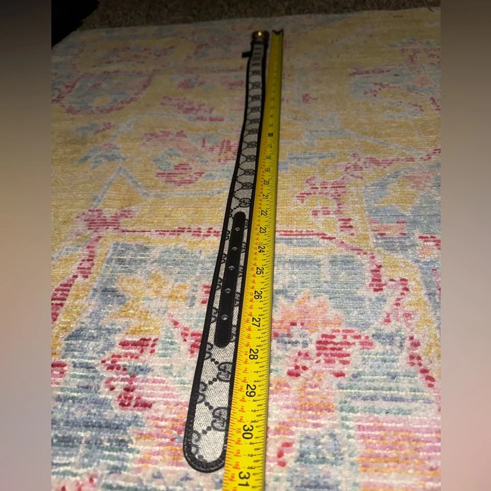 Gucci Vintage RARE Gold Dark Navy Women’s Belt